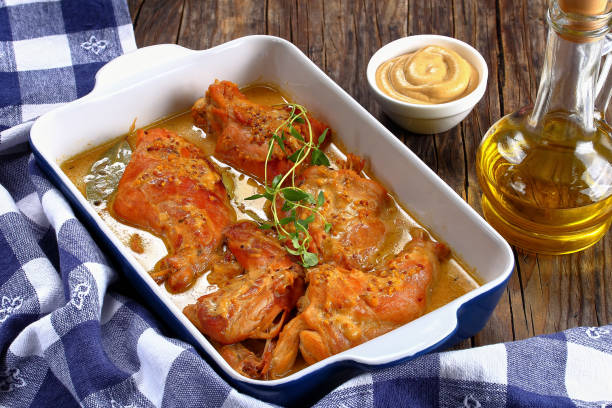 istock Rabbit braised in mustard cream sauce 831933972