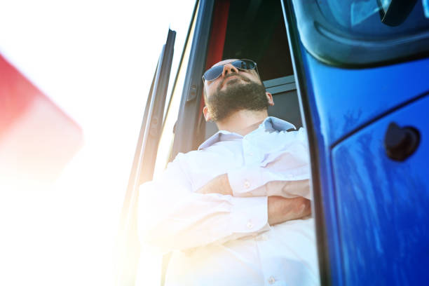 istock The driver of the bus shuttle. 831941320