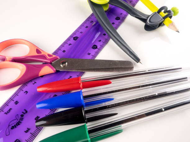 istock School supplies on white background 831942780