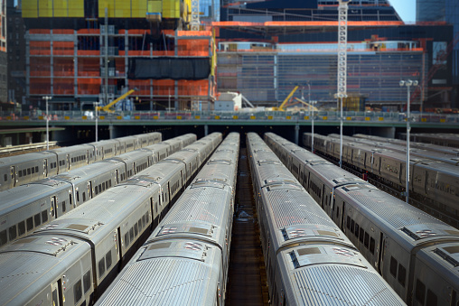 Busy train station