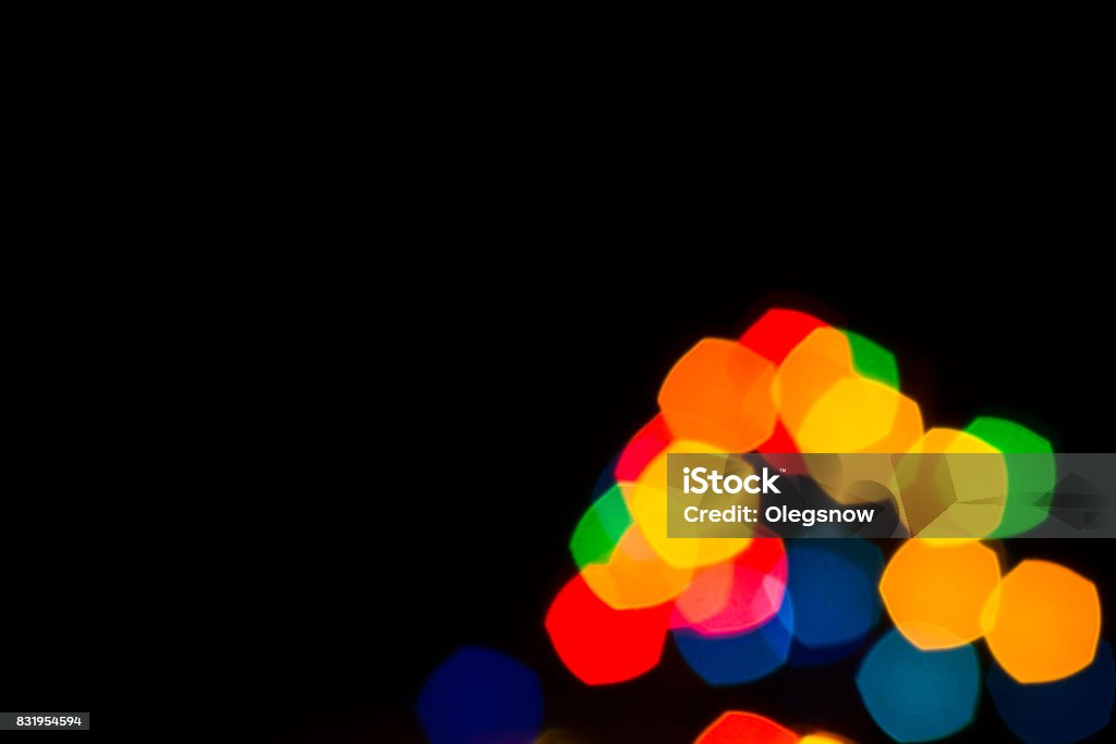 Cinco pontas guirlandas festivas luzes - Foto de stock de Abstrato royalty-free