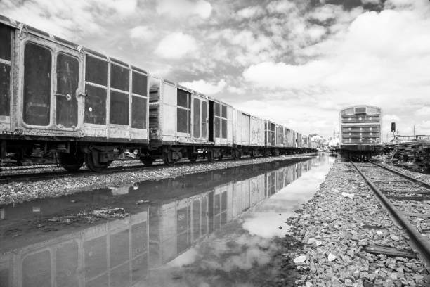 istock The old train Park waiting for repair. 831961394