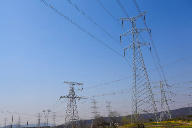 istock The high voltage of power transmission towers 831978190
