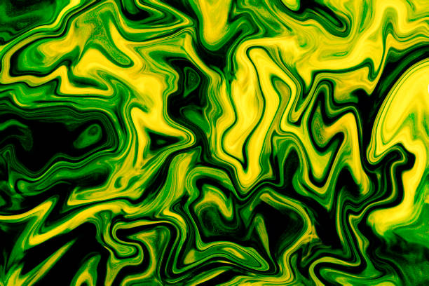 istock Bright green marbled texture. Yellow green color mix background. 832025250