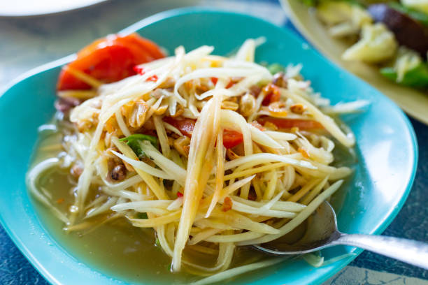 istock Thai papaya salad 832041678