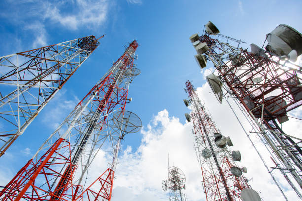 istock Telecommunication mast TV antennas wireless technology 832041916