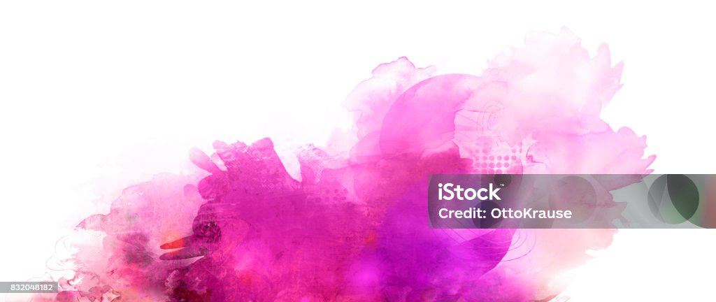 pink purple mixed media banner grungy banner background in different red, pink and purple shades and textures on the rise Magenta Stock Photo