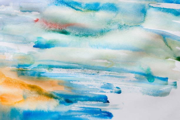 istock Abstract watercolor hand painted background 832053950