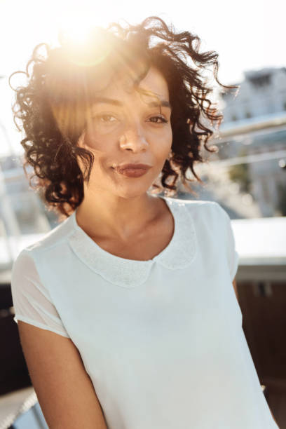 istock Nice pleasant woman enjoying herself 832055368