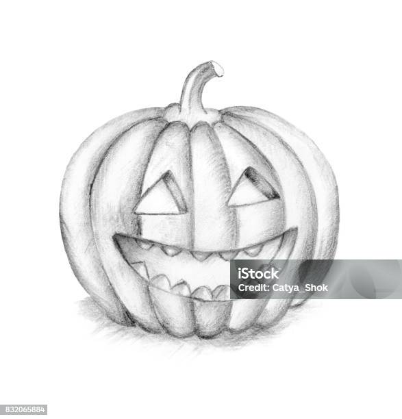Smiling Halloween Pumpkin Hand Drawing Illustration Stock Illustration - Download Image Now - iStock Smiling Halloween Pumpkin Hand Drawing Illustration Stock Illustration - Download Image Now - iStock