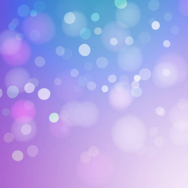 Bokeh Lights On colored Background Bokeh Lights On multi color background greeting card white decoration glitter stock pictures, royalty-free photos & images