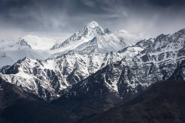 istock Snow Mountain with Blue Sky from Leh Ladakh India 832084802