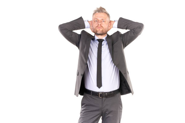 istock Emotional manager in suit 832084922