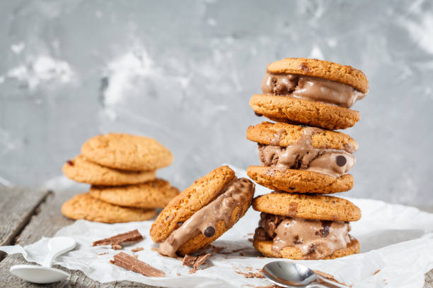istock Homemade ice cream sandwich 832085640