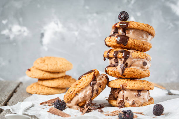 istock Homemade ice cream sandwich 832085770