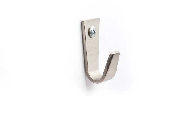 istock Strong Steel Wall Hanger Hook on white background 832088568