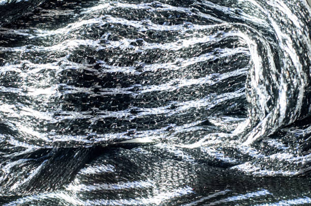 istock Texture, background, fabric black and white scarf 832088702
