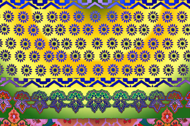 Colors of Culture: National and Lampung Batik Motifs for Your Creative Inspiration - Stock photography of Indonesian Batik
