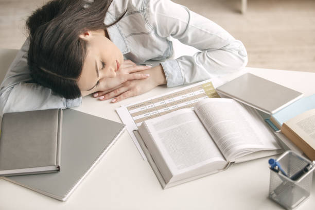 istock Young woman study at home alone education 832102430