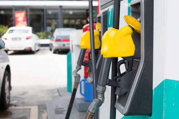 istock Fuel station service fill energy 832108520