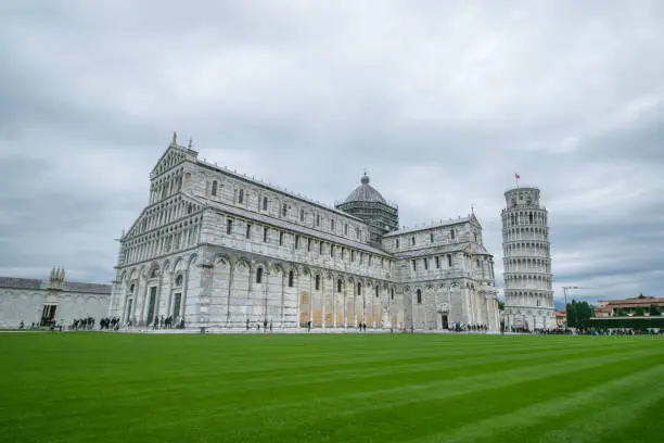 PisaTower city architecture and history landmark of Italy.