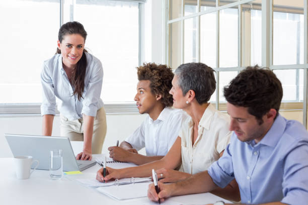 istock Casual workers at important meeting 832112856