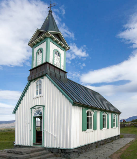 istock Church in Thingvellir National Park, Iceland 832119676