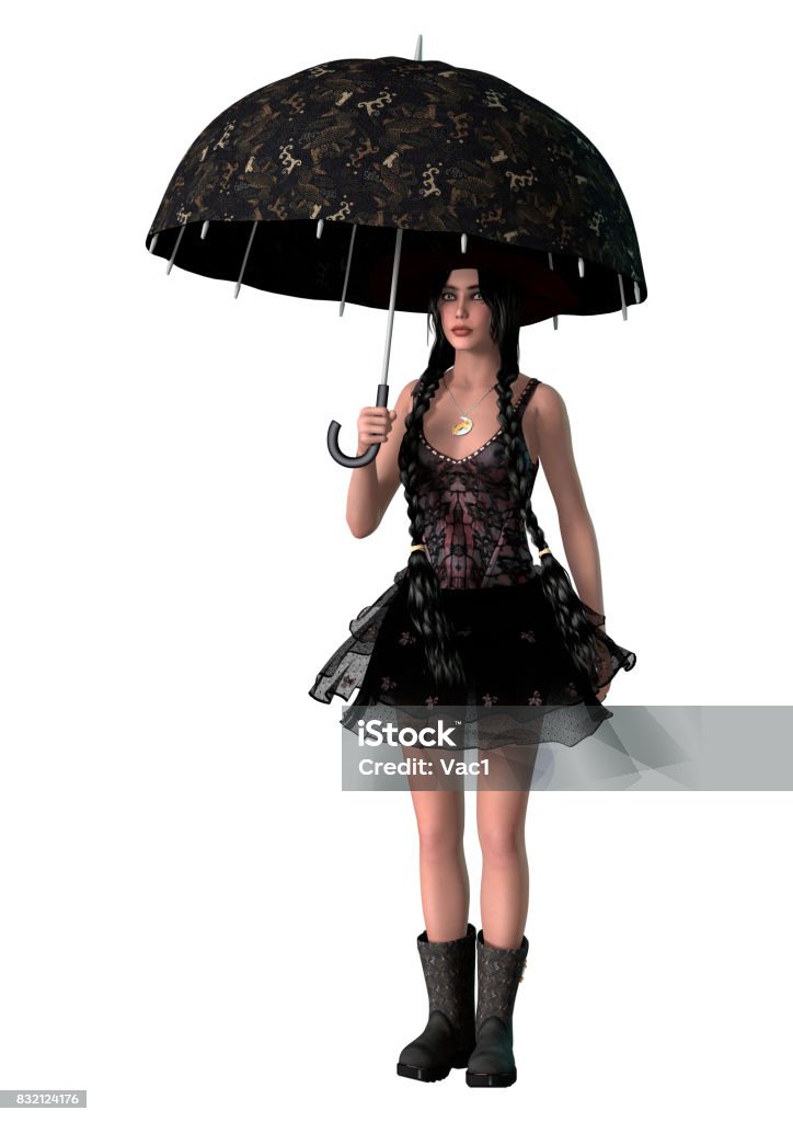 Adjuntar a ayuda Abastecer Chica Gótica Render 3d Con Paraguas En Blanco Foto de stock y más banco de imágenes de Adulto - Adulto, Alemania, Arte cultura y espectáculos - iStock Adjuntar a ayuda Abastecer Chica Gótica Render 3d Con Paraguas En Blanco Foto de stock y más banco de imágenes de Adulto - Adulto, Alemania, Arte cultura y espectáculos - iStock