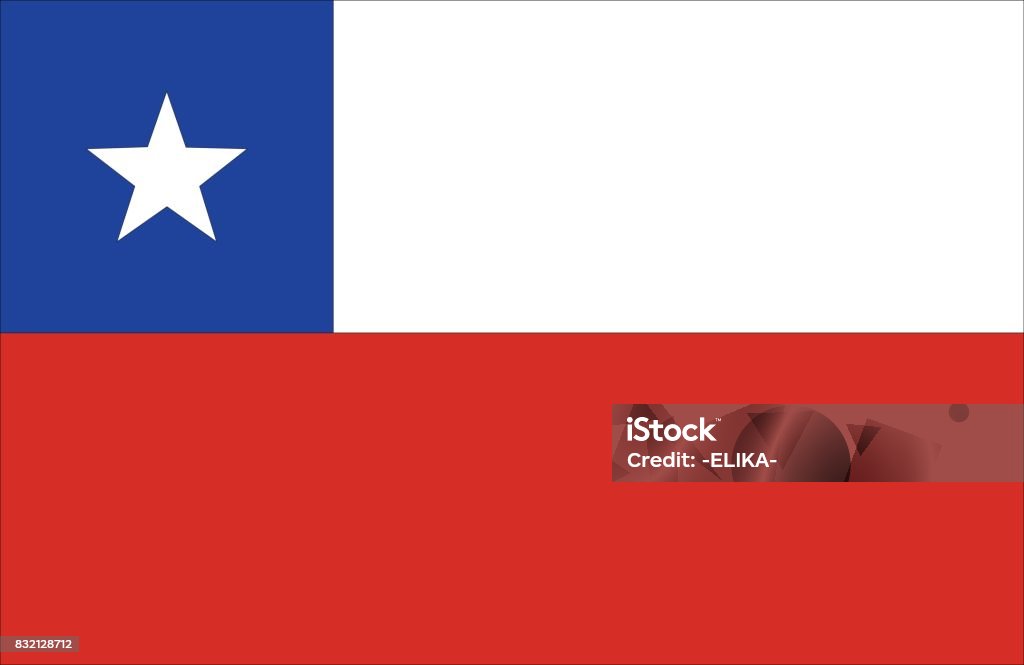 Bandera de Chile - arte vectorial de América del Sur libre de derechos