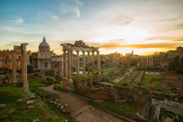istock Roman forum ancient building landmark 832133080