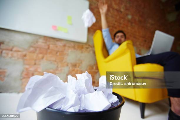 Bad Ideas Stock Photo - Download Image Now - Throwing, Paper, Garbage