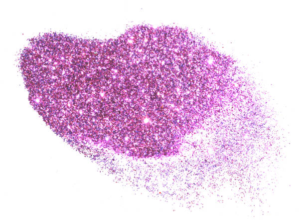 istock Purple glitter sparkles on white background 832148066
