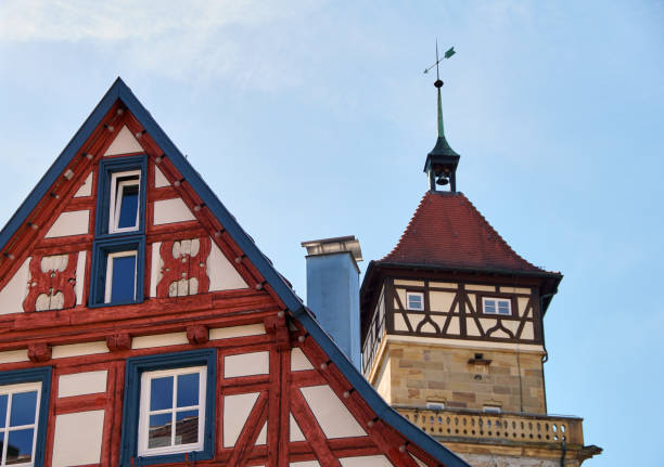 traditional german timber frame house in Waiblingen (Baden-Wuerttemberg)