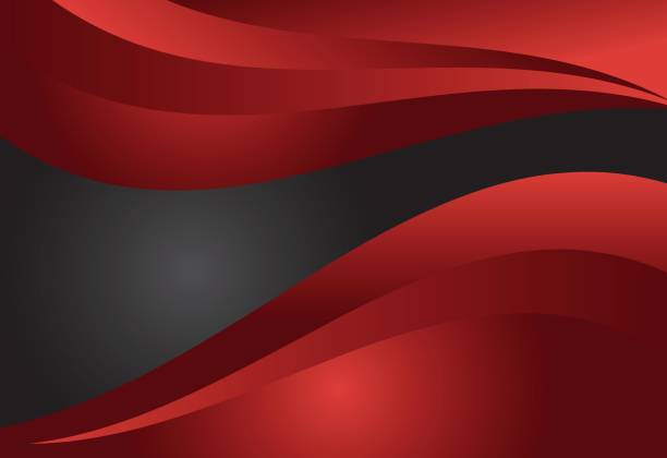 istock Red and black abstract material design for background, card, annual business report, brochure, poster template 832159536