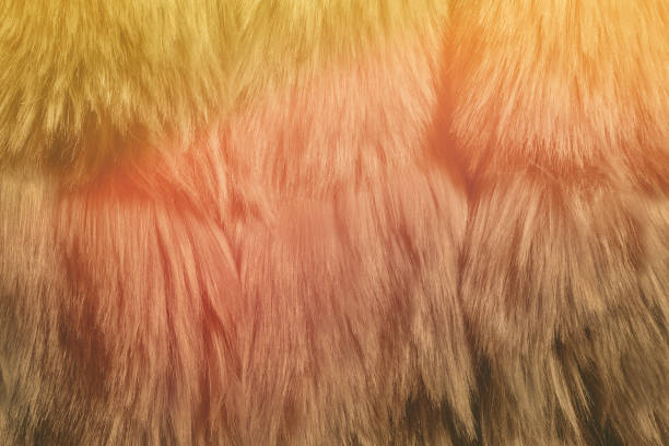 istock Beige brown red furry background texture with light leaks vintage effect 832166470
