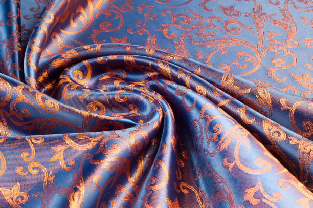 istock The texture of the silk fabric. 832169960