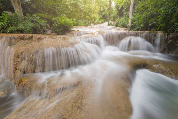istock Deep forest waterfall National Park in thailand 832177688
