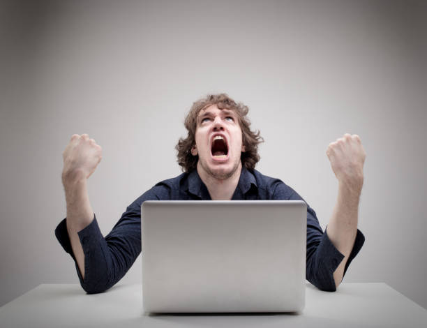 Argh At Computer 120+ Argh Stock Photos, Pictures & Royalty-Free Images - iStock