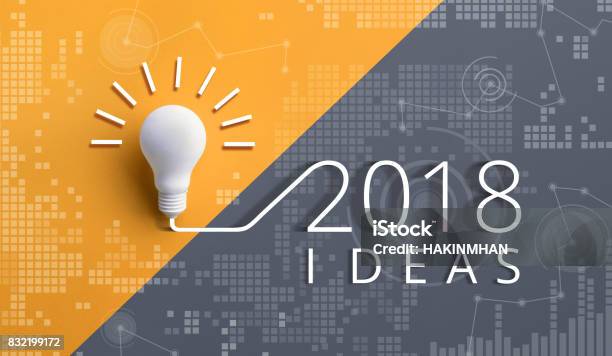 2018 Kreativität Inspiration Konzepte Mit Glühbirne Geschäftsidee Stockfoto und mehr Bilder von Geschäftsgründung