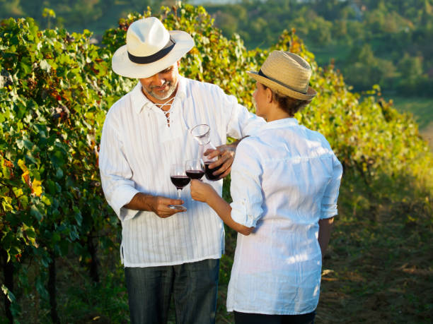 istock Couple winemakers tasting a vine 832234840