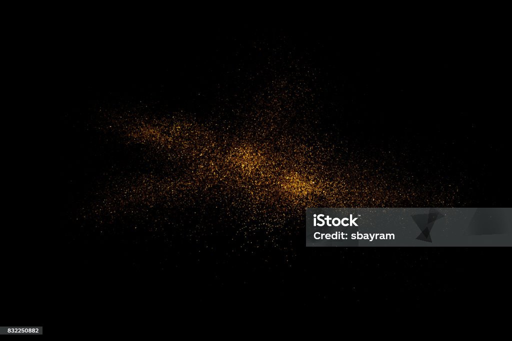 Golden glitter  - Foto de stock de Polvo libre de derechos