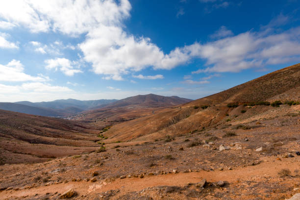 fuerteventura north region landscape, canary islands, spain.