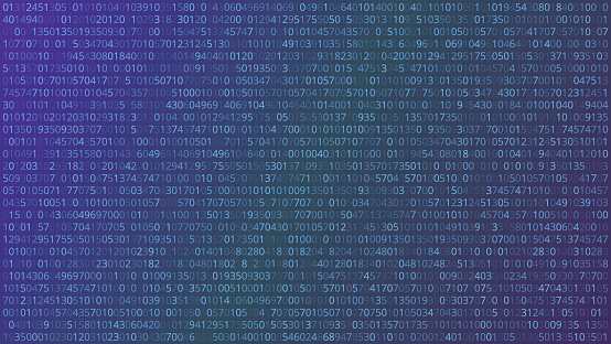 Abstract Technology Background Binary Computer Code Vector Illustration ...