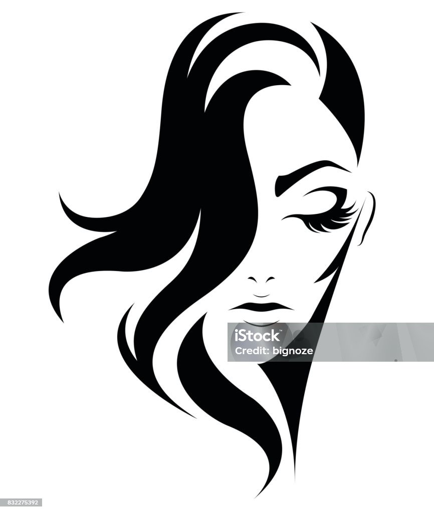 Women Short Hair Style Icon Women On White Background Stock Illustration -  Download Image Now - iStock