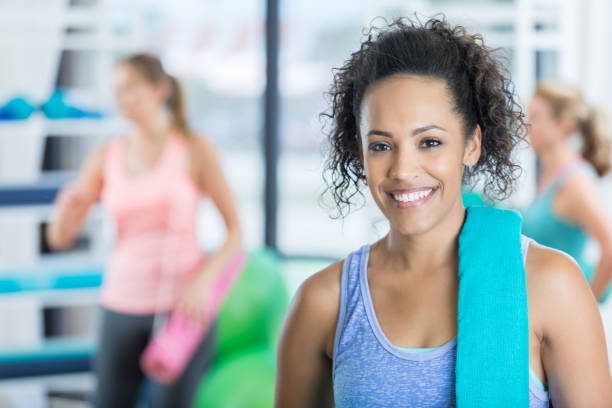 istock Attractive young woman cools down after working out 832445600