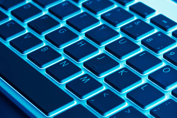 istock Computer keyboard keys. Modern, compact keyboard in white and black color. Technology design. 832541530