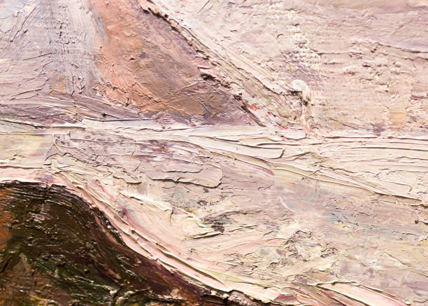 istock Abstract background of oil paint on canvas 832572004