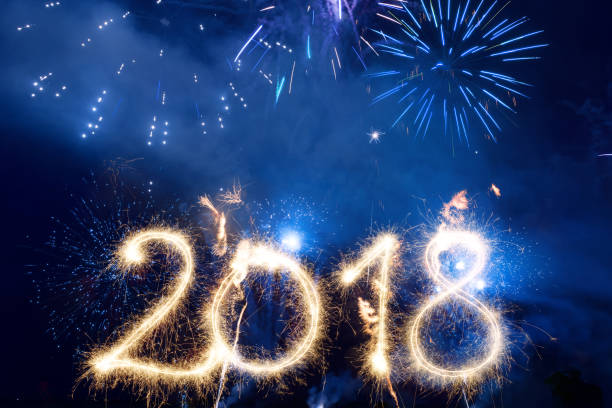 istock Sparkler New Year 2018 And Fireworks 832580484
