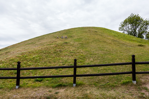 Royal Mounds - large barrows located in Gamla Uppsala village, Uppland, Sweden