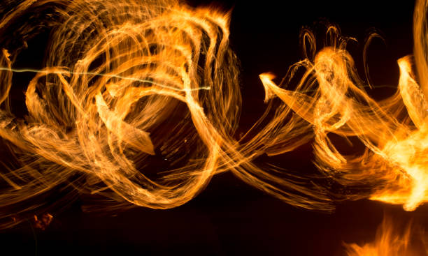 istock Abstract background of flame on fire show 832597950